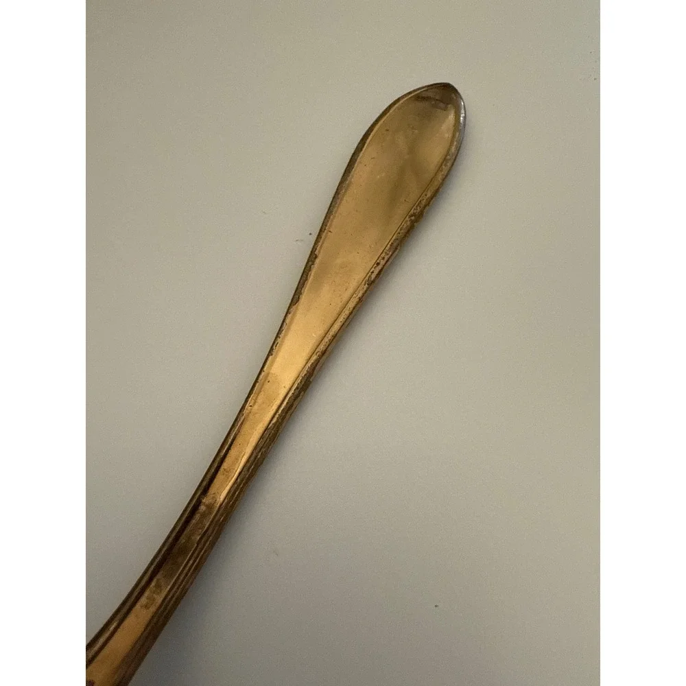 Texas Centennial 1836-1936 Gold Tone Souvenir Spoon Engraved‎ Vintage